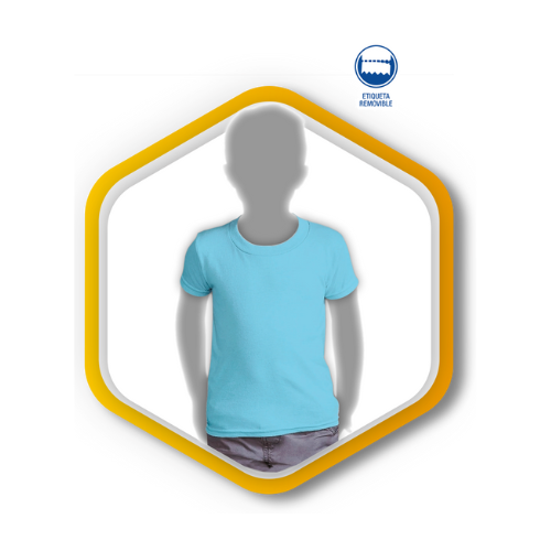 Playera cuello redondo para niño