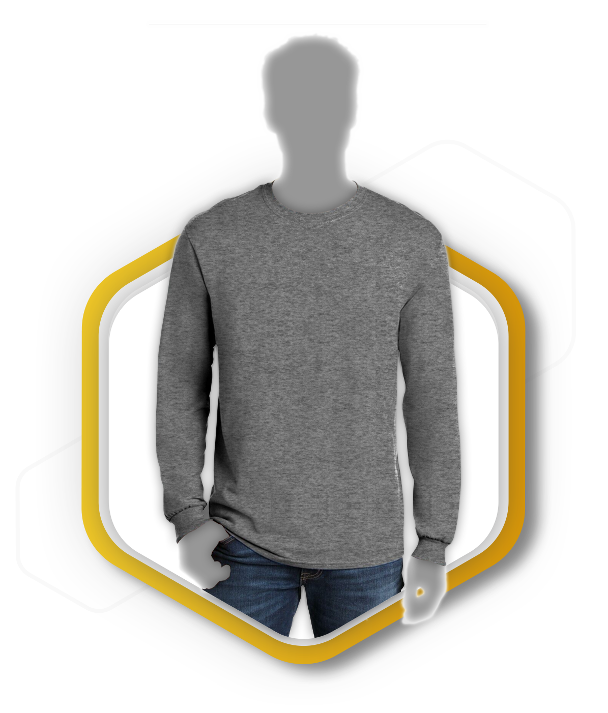 Playera manga larga adulto