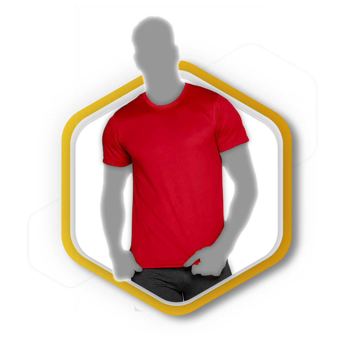 Playera cuello redondo slim fit caballero