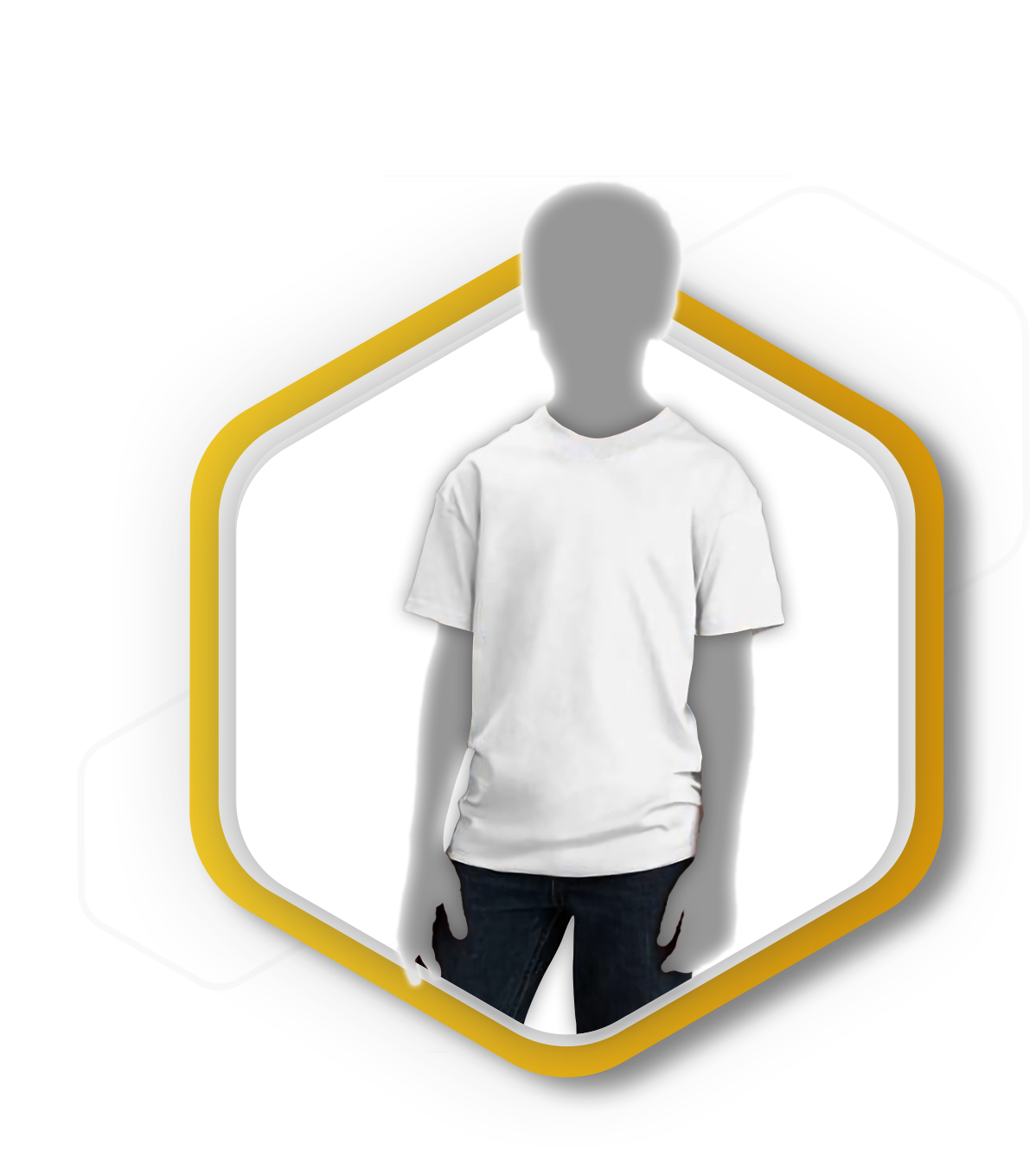 Playera deportiva cuello redondo juvenil corte slim fit